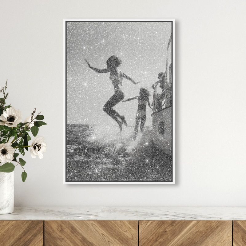 Liquid Gravity Print by Oliver Gal, 31"H x 21"W, White Floater Frame