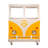 Inacio Mango Wood and Iron Bar Cart with Storage and Rolling Wheels-919366561