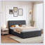 Lit plateforme tapissier avec lit gigogne