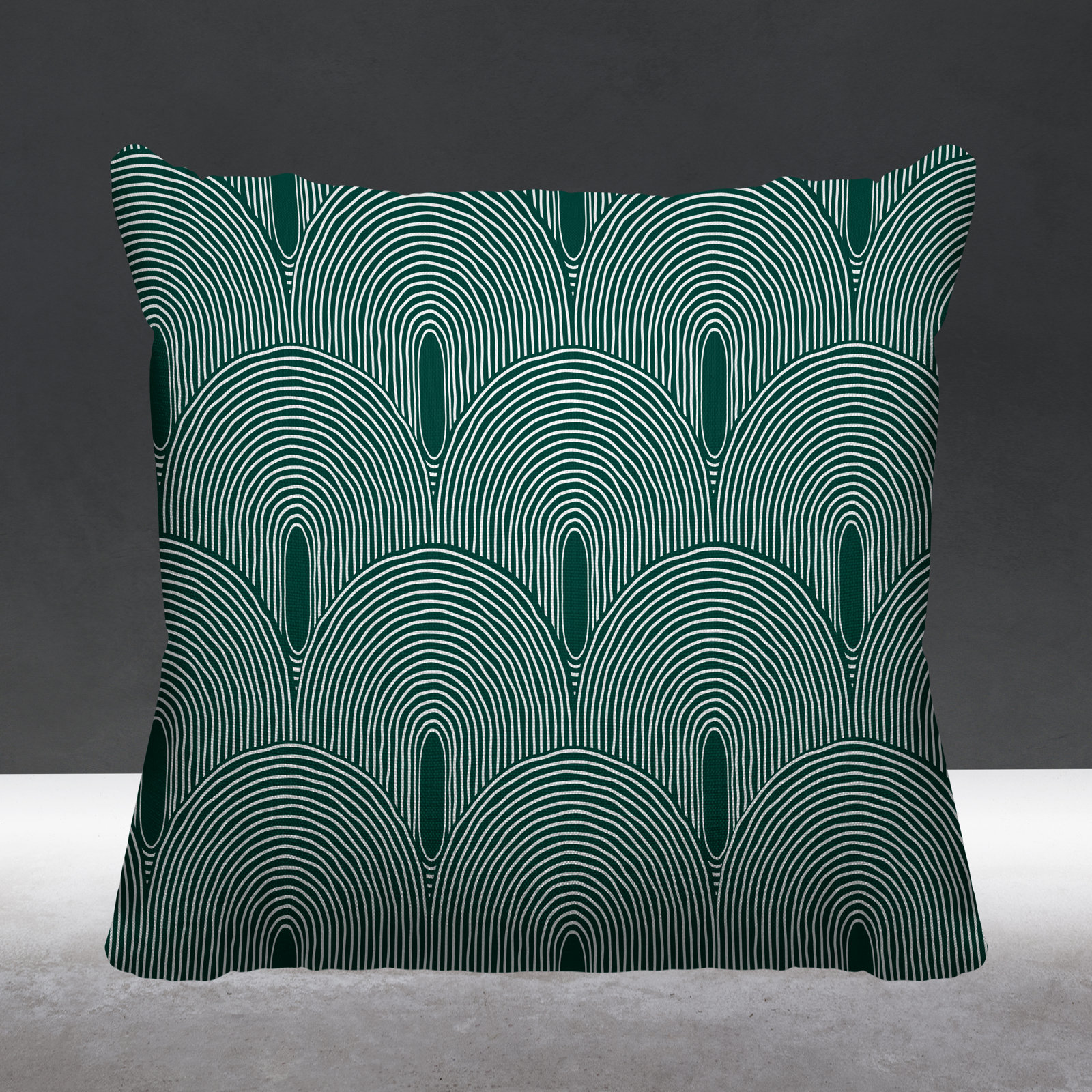 Limpo Indoor/Outdoor Throw Pillow, 20" x 20", Emerald