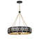 Venice 6-Light Chandelier in Metropolis Black and Gold by Breegan Jane