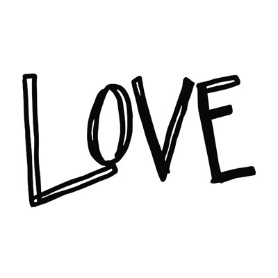 «Love», reproduction sur toile tendue