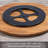 CounterArt Tribal Pattern Wood Lazy Susan Turntable