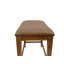 Élégant tabouret de comptoir brun de 25 po sans garniture cloutée