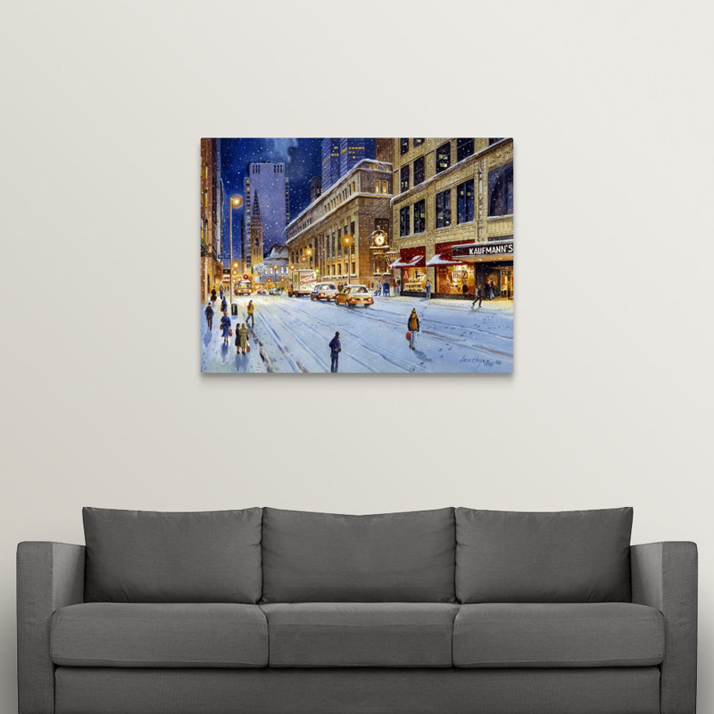 « kaufman clock » par jess hager, peinture sur toile, Toile tendue, H 36 po x l 48 po x P 1,25 po