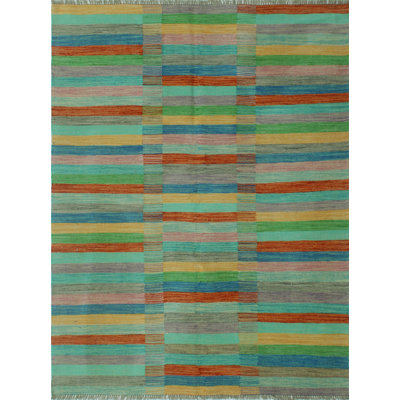Cahira Wool Striped Indoor Rug