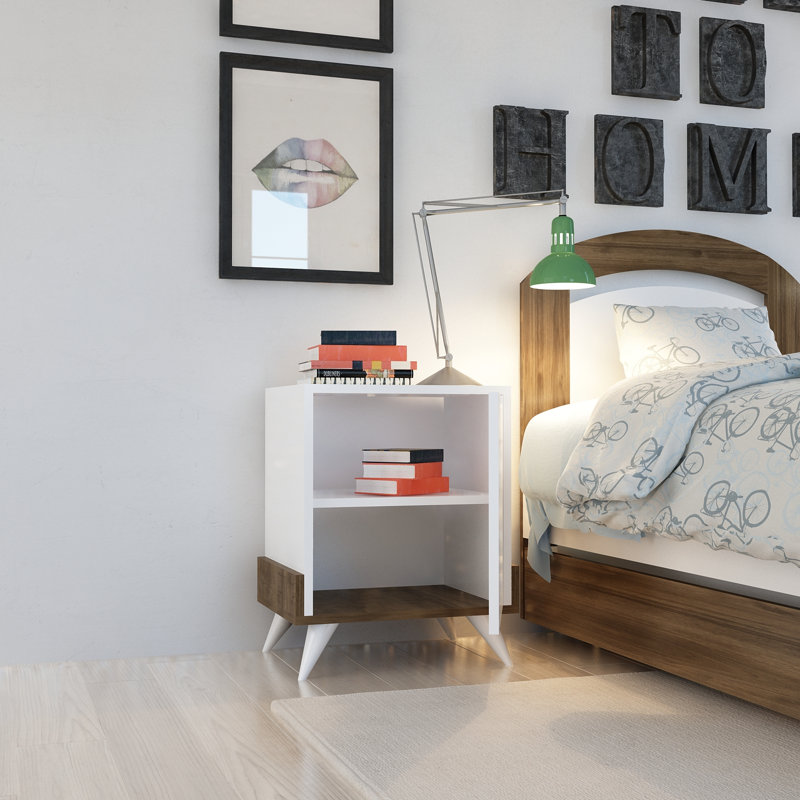 Table de chevet Fred en blanc