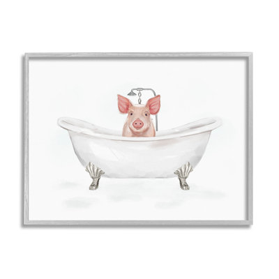 " Country Pig Cute Bathtub " by Ziwei Li