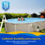 Ensemble de piscine ovale à paroi supérieure en métal Belize-6990318