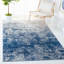 Tapis abstrait gris clair / bleu N'Keal-447731236-525112261