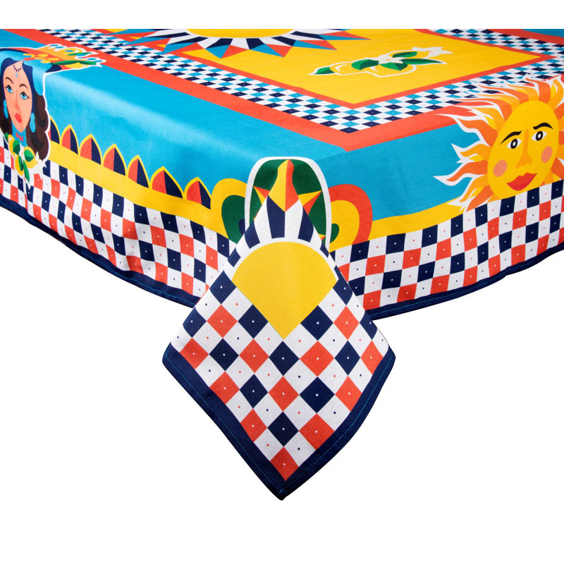 Excelsa tablecloth Sicilian Rhapsody cotton 140x240 cm multicolor