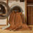 Machine Washable Solid Brown Area Rug-1793633275