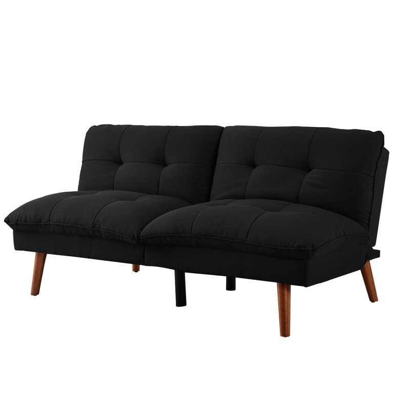 Canapé convertible Carleigh, Noir