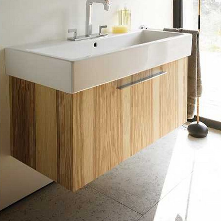 Meuble-lavabo simple 30 po Vero, Monotrou, Noyer noir