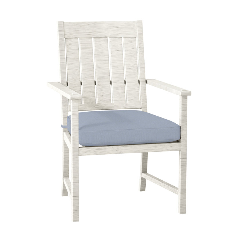Chaise avec accoudoirs Croquet - huître, Huître, Pas de soudure, Chambray tonnelle