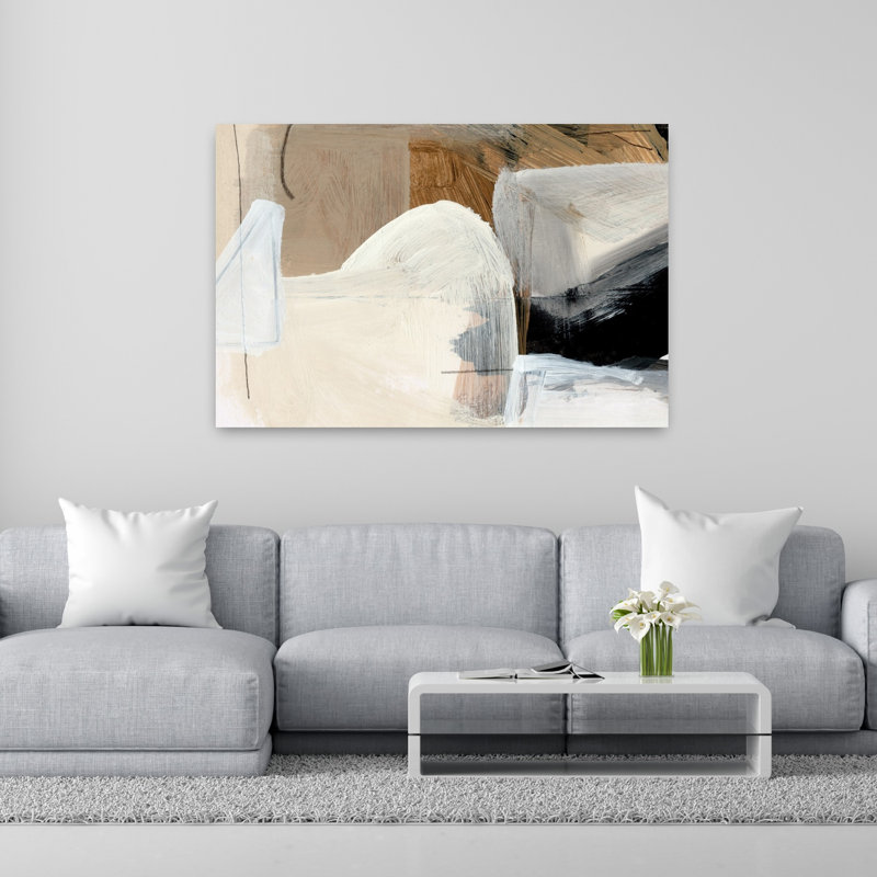 Art contemporain, art contemporain abstrait, H 40 po x l 60 po