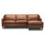 Canapé et chaise modulaire en cuir 2 pièces Ashtabula