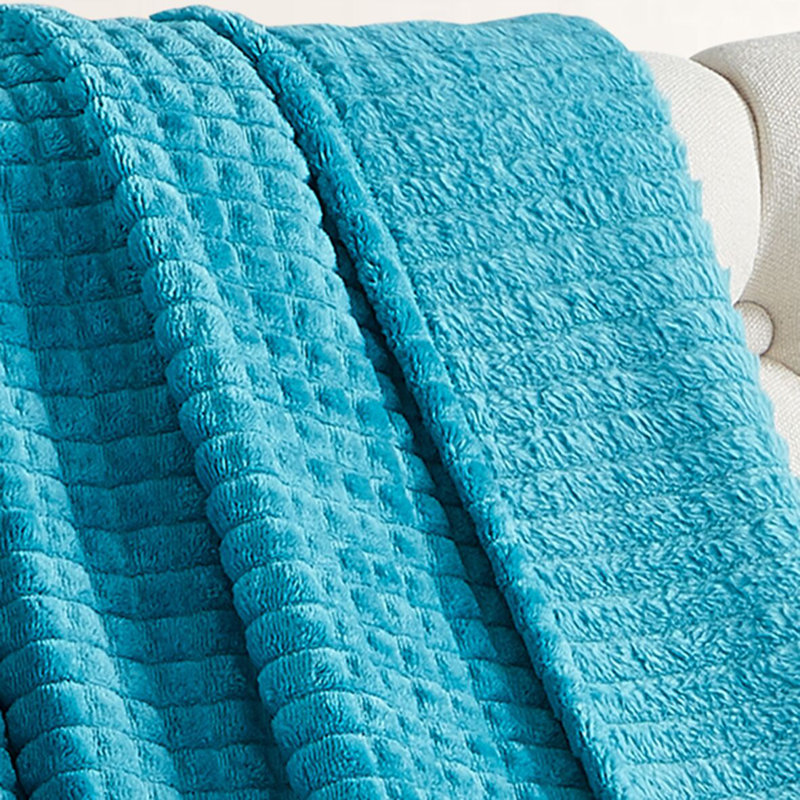 Goodwin Quilted Throw Blanket, Dark Blue