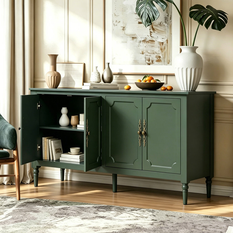 Buffet Farmhouse 59 "avec tablettes réglables, Green