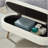 Luxury Oval Boucle Storage Ottoman Bench with Wood Legs-1891879322