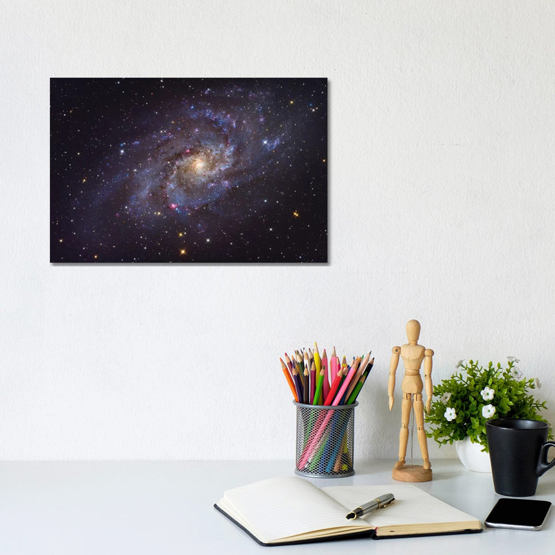 The Triangulum Galaxy (NGC 598) 1 Piece Wrapped Canvas Wall Art, 20.32 cm H x 30.48 cm W
