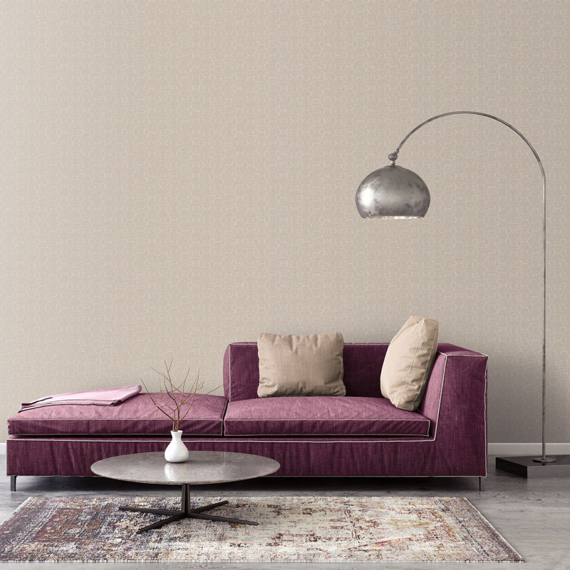 Maone 1000cm x 53cm Textured Non-Pasted Roll, Beige