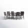 Argyri 6 - Person Metal Patio Dining Set with Square Table