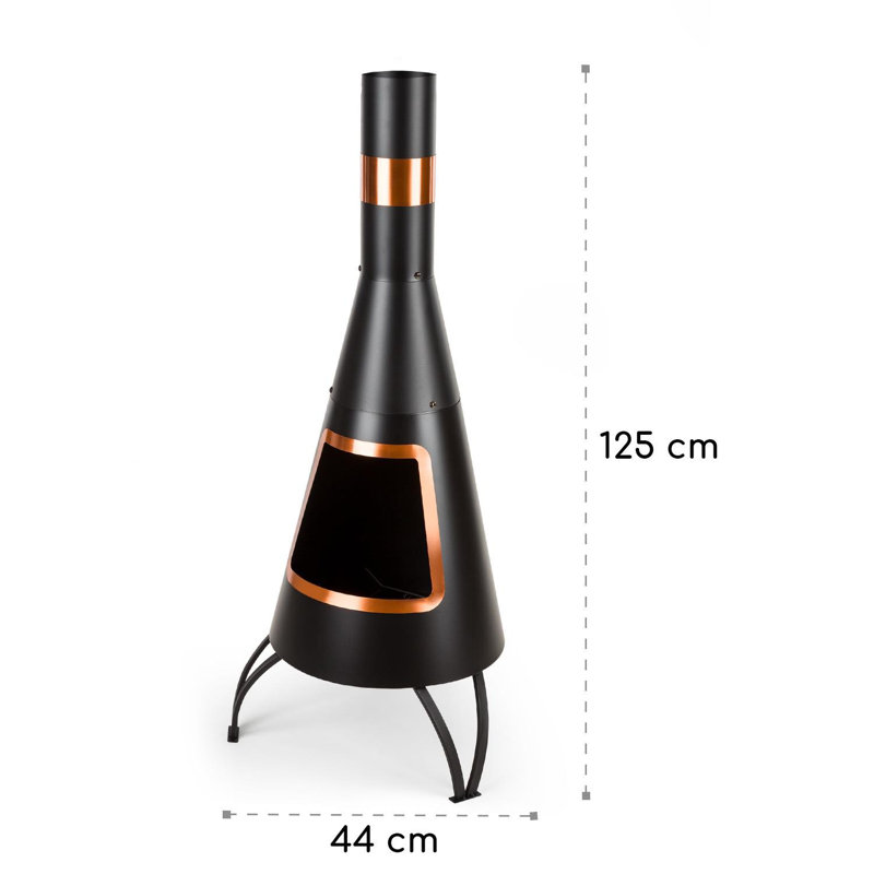 Tapered Steel Smokeless Outdoor Fireplace