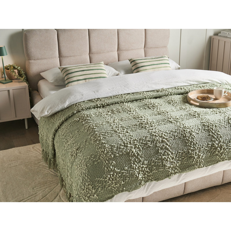 Blanket VELLA Fabric Green, 220cm x 240cm