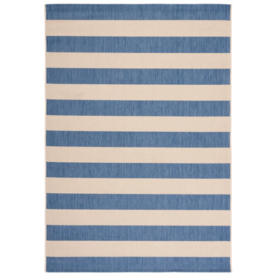 Peterman Performance Striped Indoor/Outdoor Area Rug