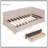 Upholstered Daybed With 2 Storage Drawers, Twin Size Sofa Bed Frame, No Box Spring Needed, Linen Fabric-1854716260
