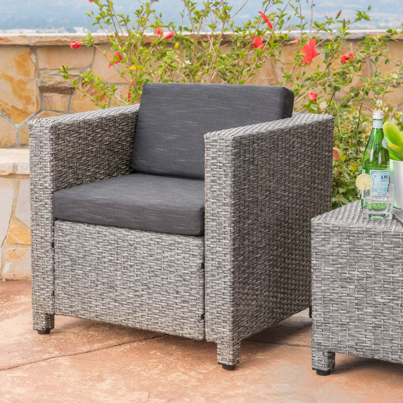 CHAISE PUERTA CLUB MP1, Coussin noir / structure grise