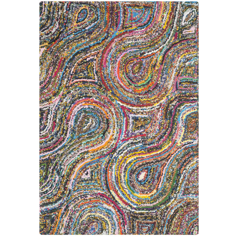 Tapis en coton touffeté à la main Hanningt, Rectangle 3 pi x 5 pi