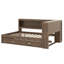 Lit de jour avec tablettes de rangement, USB, DEL et lit gigogne-1347383621