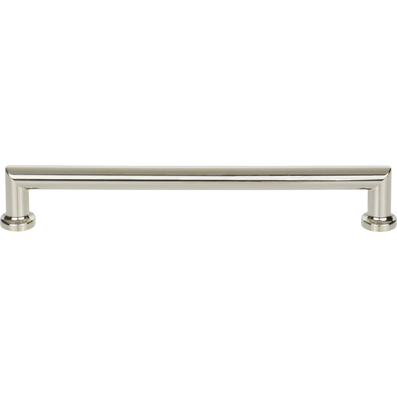 Morris Bar Pull, Polished Nickel, 7 9/16" Center to Center