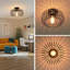 Plafonniers noirs pour corridor, appliques encastrées de style champêtre, luminaires industriels pour couloir, luminaires pour chambre