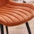 Heitger Leather Upholstered Side Chairs Modern Dining Chairs with Metal Legs, Dining Room Chair-1869799284