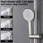 Wall Mounted Shower With 10" Rain & Handheld - Strong Water Performance Brushed Nickel Metal And System Ergonomic Design