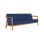 Aalto Teak Sofa With Cushion In Melon