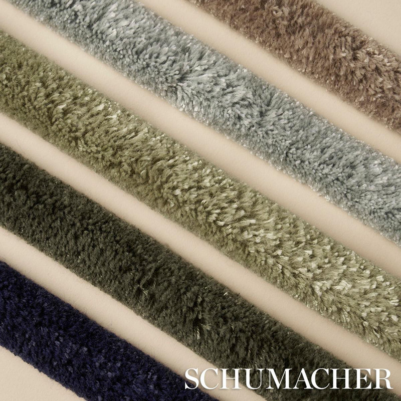 Schumacher x Neisha Crosland Tuft Braid Tape, Olive