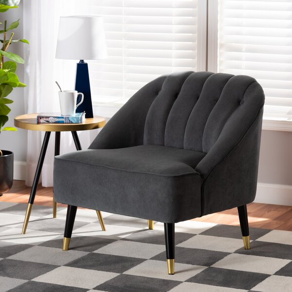 Everly Quinn Velvet Club Chair | Wayfair