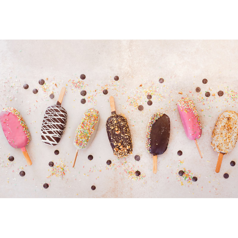 Ice Cream Sticks - Photographie sur toile tendue, H 24 po x l 36 po