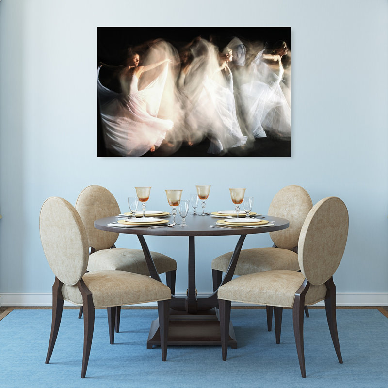 «Ethereal Dance Mouvement», impression d'art dramatique abstrait, H 32 po x l 48 po