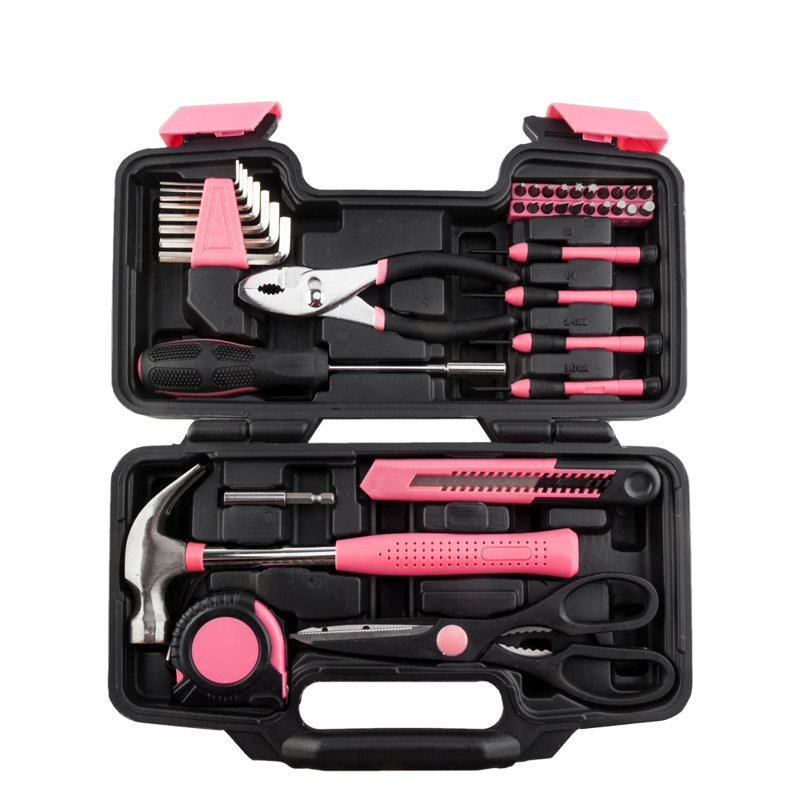 Trousse à outils 12,52 po, Rose