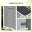 Wooden Duck House Poultry Coop with Double Doors Openable Roof Grey