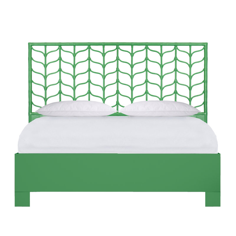 Lit plateforme Ivy, Vert vif, Très grand