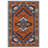 Martwon Collection Digital Print Cotton-Polyester Brown Navy Rug-548797461
