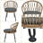 Verdiva Outdoor Leisure Conversation Set With 2 Rattan Chairs And Glass Table-115694835-115694831