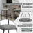 Bar Table Set, Round Dining Table Sets with 2 Height Bar Stools-1798623622-1798623617