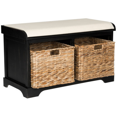 Briananthony Linen Upholstered Storage Bench